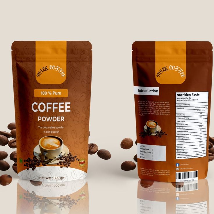 Coffee Powder Pouch Design Welcome To My Portfolio…